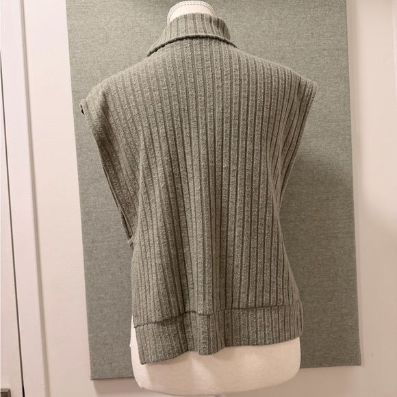 SHEIN Olive Green Ribbed Cowl Neck Sweater - Picture 3 of 6